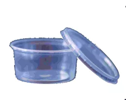 Récipient rond PP transparent 250ml TF